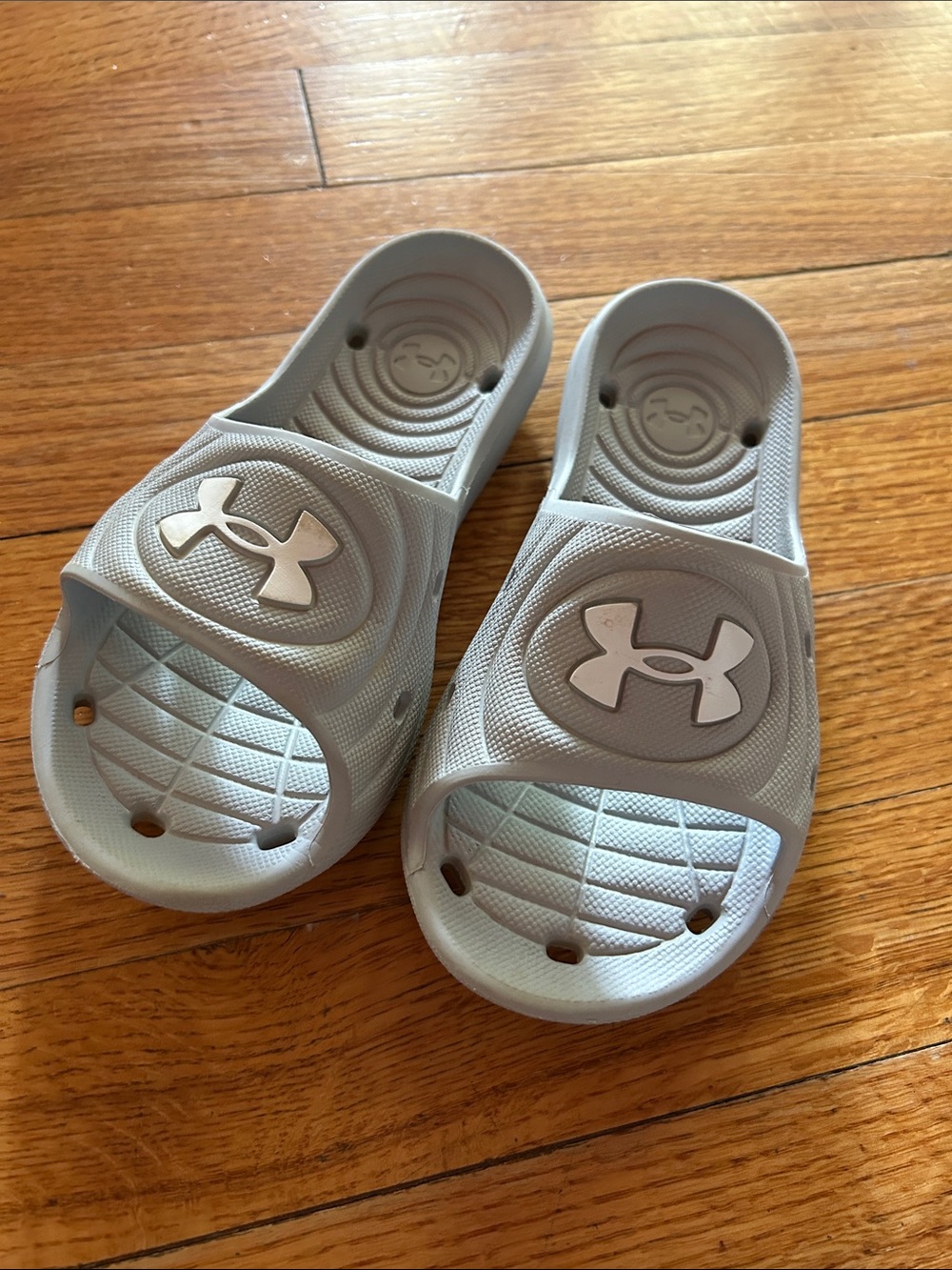 Under Armour Kids' Slide Sandals - Light Gray